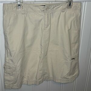 Cream Eddie Bauer Cargo Skirt - Size 8